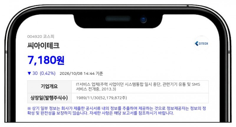 이학영 등, 씨아이테크 지분 19.53%에서 4.35%로 감소
