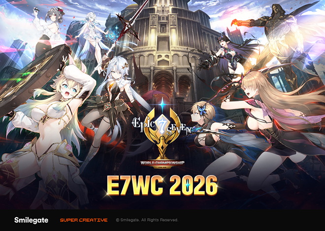 e스포츠 대회 '에픽세븐 월드 챔피언십 2026' 관련 이미지. 자료 제공: 스마일게이트