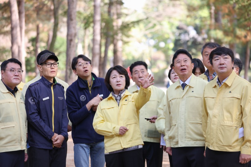소나무재선충병 확산 막기 위한 현장행보