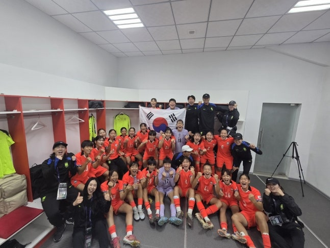 한국 U-16 여자축구 대표팀 / 사진=대한축구협회 제공