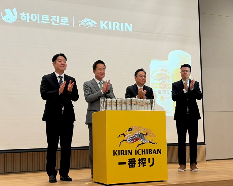하이트진로·기린 ‘기린 이치방 시보리’ 국내 생산 MOU
