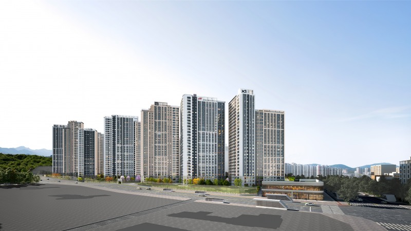 산곡역자이힐스테이트&풍경채 투시도