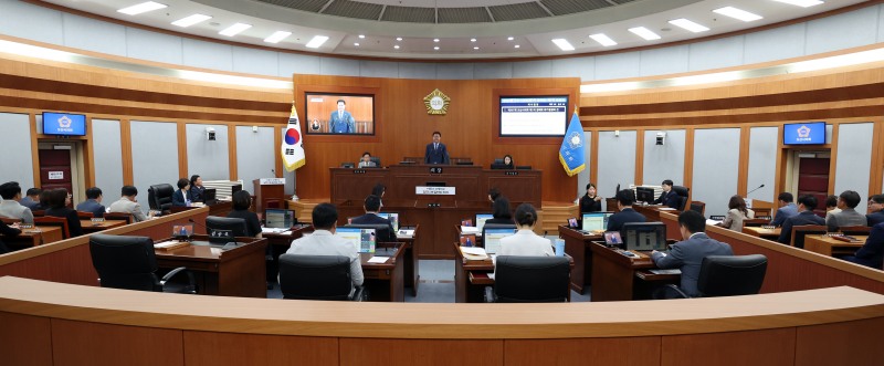 제307회 제1차 정례회 모습. /오산시의회