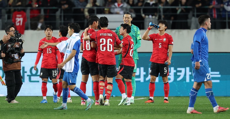 2-0으로 승리한 한국. / 사진=연합뉴스