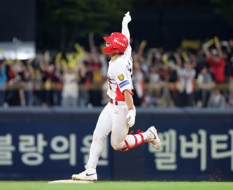 환호하는 김도영. / 사진=연합뉴스