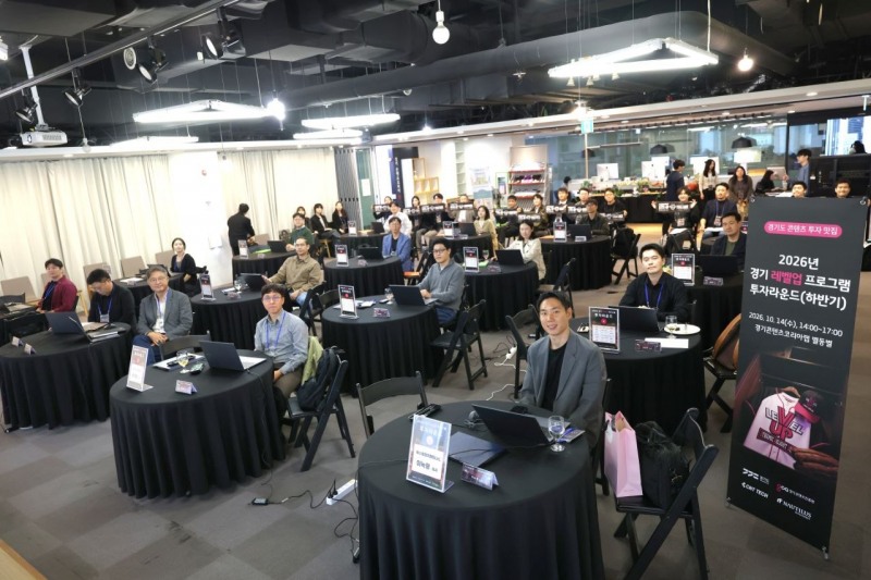 경기 레벨업 프로그램 투자라운드 모습. /경콘진