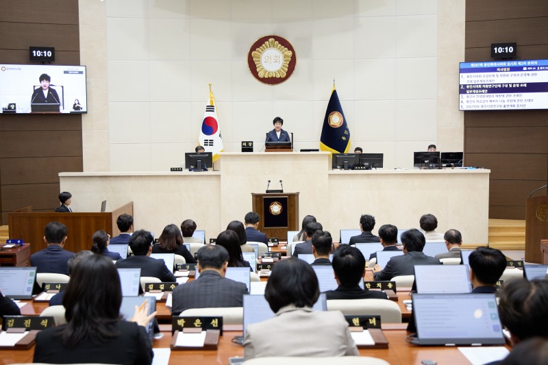제307회 임시회 제2차 본회의 모습. /용인시의회