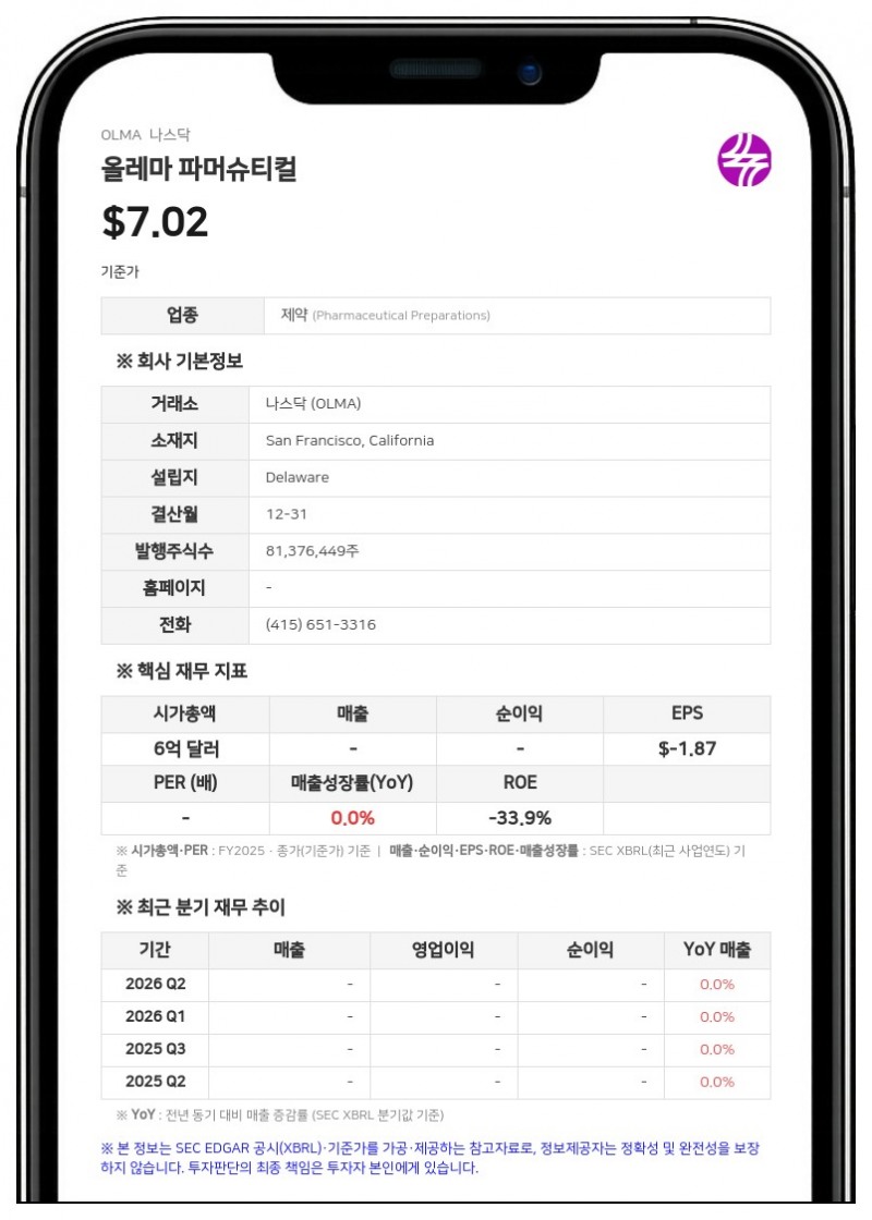 올레마 파머슈티컬스, 고르얀 흐루스타노비치 이사 사임…프라카시 라만 위원 보임