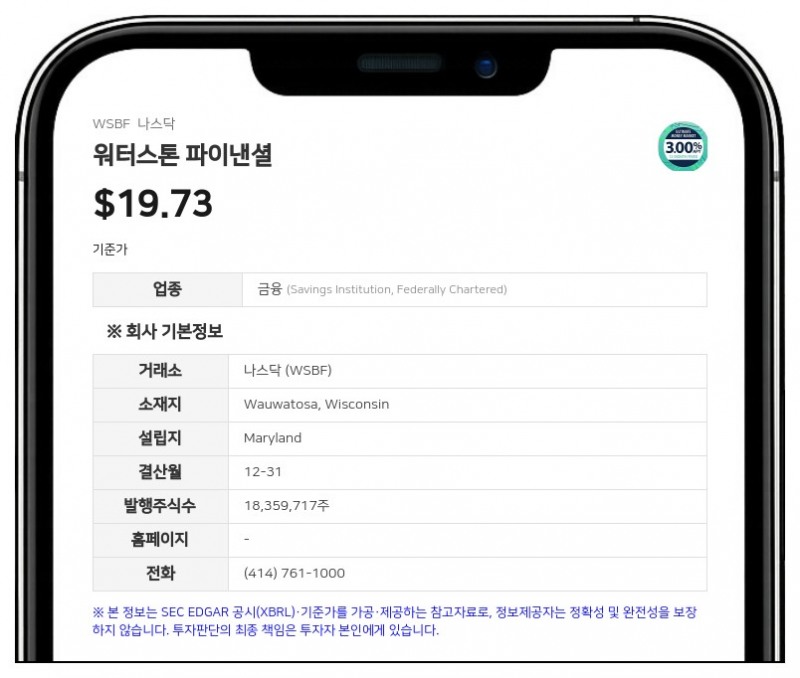 워터스톤 파이낸셜, 데렉 타이어스 이사 사임 발표