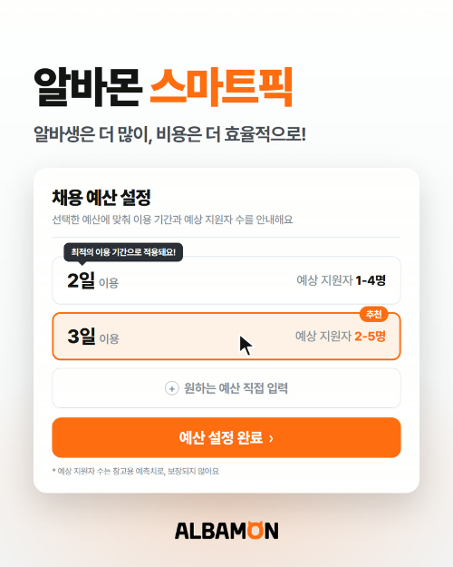알바몬, AI 기반 성과형 채용 솔루션 '스마트픽' 출시