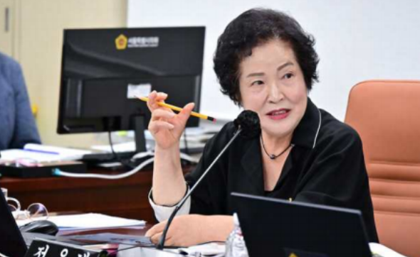 전은혜 서울시의원이 제339회 임시회에서 질의하고 있다. / 이미지 = 서울시의회