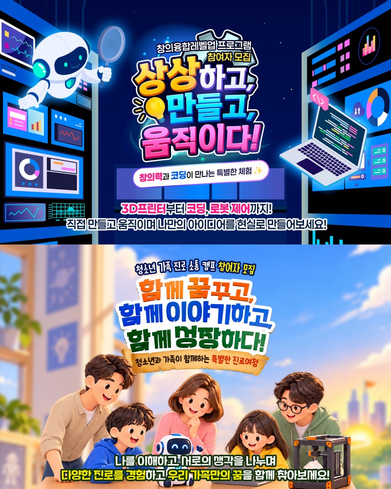 창의융합 레벨업 캠프 참여자 모집 포스터 (사진제공=해남군)