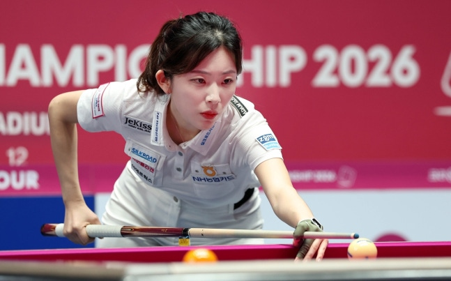 LPBA 32강에 진출한 정수빈 / 사진=[PBA 제공