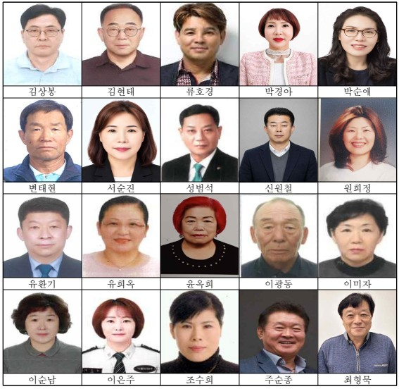 시흥시민대상에 선정된 수상자 20인. /시흥시