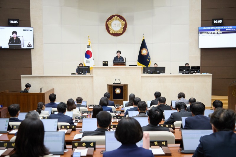 제307회 임시회 모습. /용인시의회
