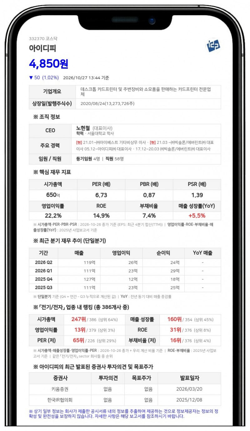 아이디스홀딩스 등, 아이디피 지분 65.28%로 확대