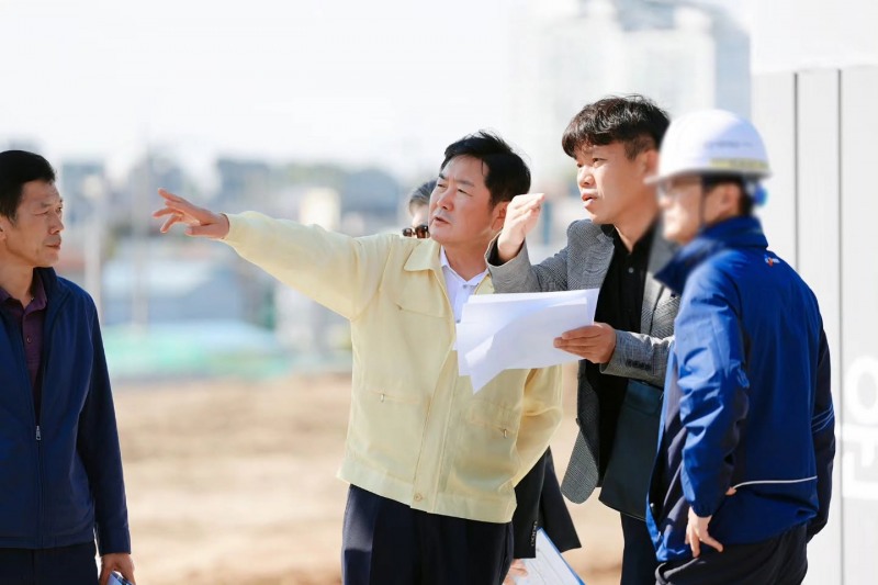조용호 오산시장의 현장 점검 모습. /페북 캡처