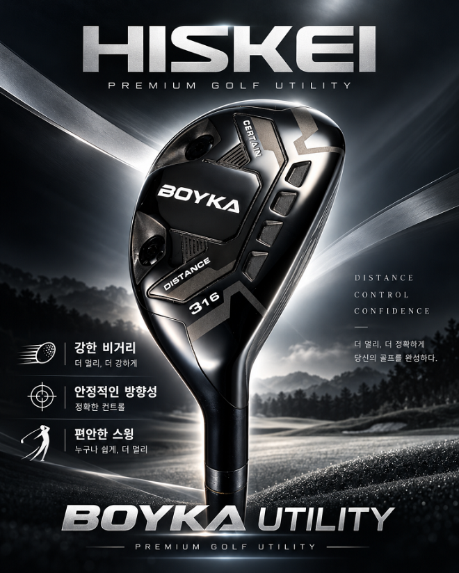 사진=HISKEI BOYKA 유틸리티우드 제품 이미지(사진제공:지브이골프코리아)