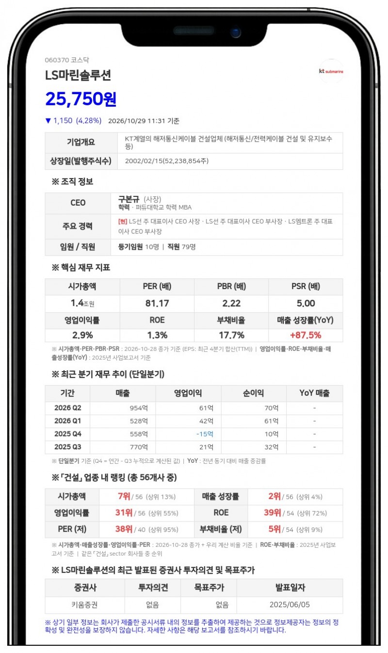 LS전선 등, LS마린솔루션 지분 70.44%로 확대