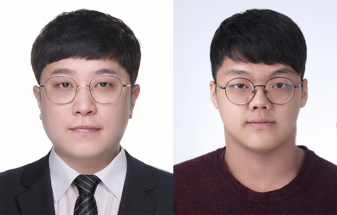 ▲ 단국대학교 에너지공학과 원종호 교수(왼쪽)와 제1저자로 참여한 수소에너지학과 최종영 석사. (사진제공=단국대)