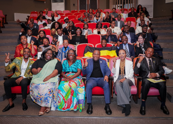 Award recipients, award presenters and attendees pose for a group photo at the 3rd Korea–Africa Excellence Awards (KAFXA), held at Ajou University in Suwon on October 17, 2026. Photo courtesy of KAFXA.