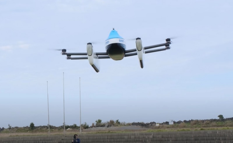 켄코아에어로스페이스가 개발한 UAM의 시범 비행 모습.(사진=더넥스트뉴스)