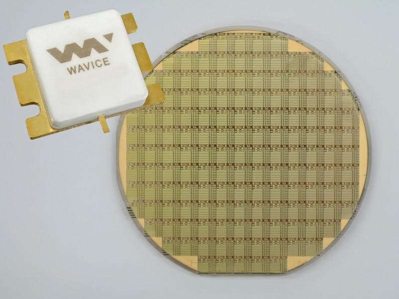 웨이비스의 GaN RF 반도체 이미지. (사진=웨이비스)
