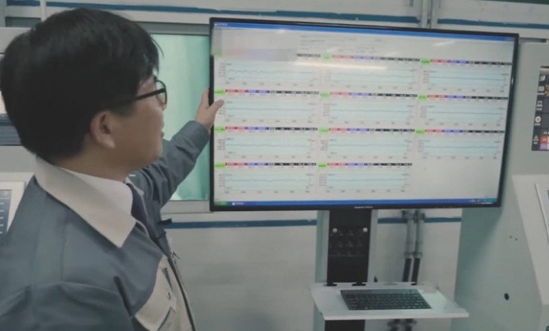 동양피스톤의 스마트 공정 시스템을 점검하는 소프트웨어.(사진=더넥스트뉴스)