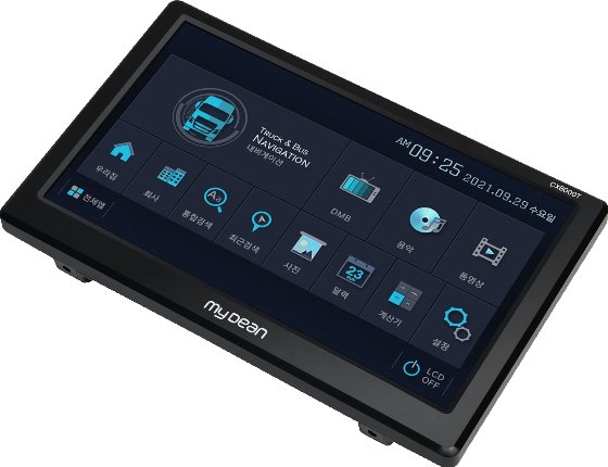 씨앤에스링크의 자체 브랜드 '마이딘' 내비게이션(사진=씨앤에스링크 제공)