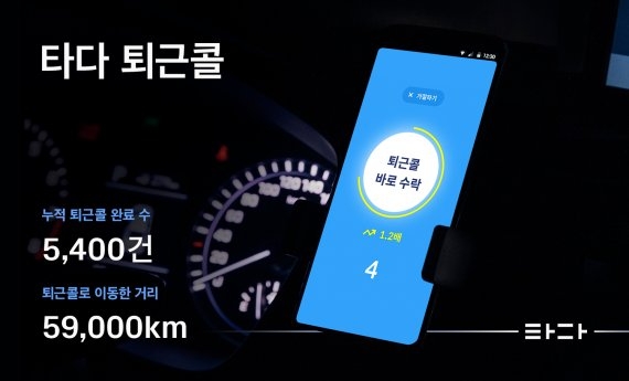 타다, '퇴근콜'기능 무료 도입으로 승객 5400명 추가 매칭
