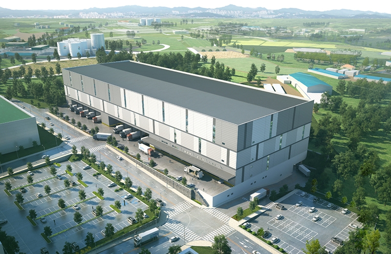 2025년 완공 예정인 김제 코웰패션 물류센터 조감도(사진=코웰패션 제공)