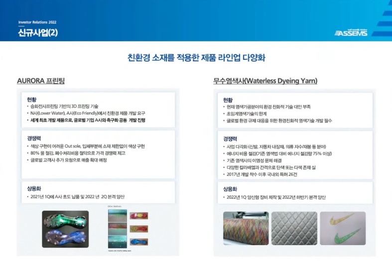 자료=아셈스 IR BOOK.