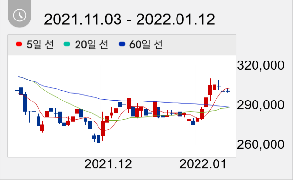 POSCO 일봉 주가차트