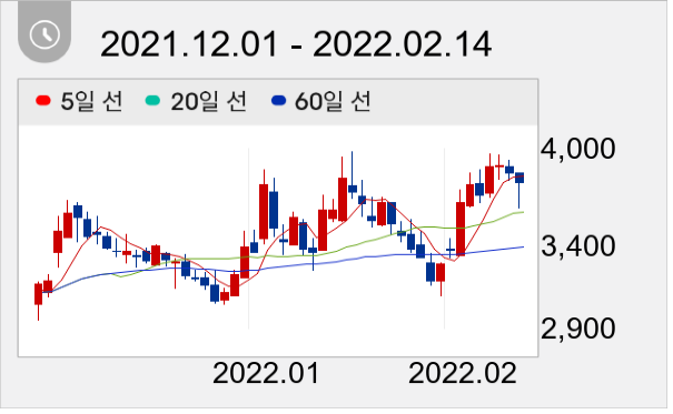 신성통상 일봉 주가차트