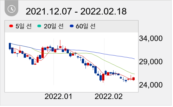 에스엘 일봉 주가차트