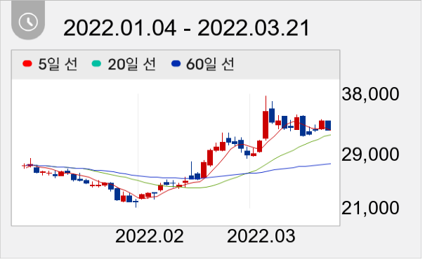 HMM 일봉 주가차트