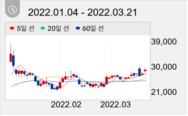 로보티즈 일봉 주가차트