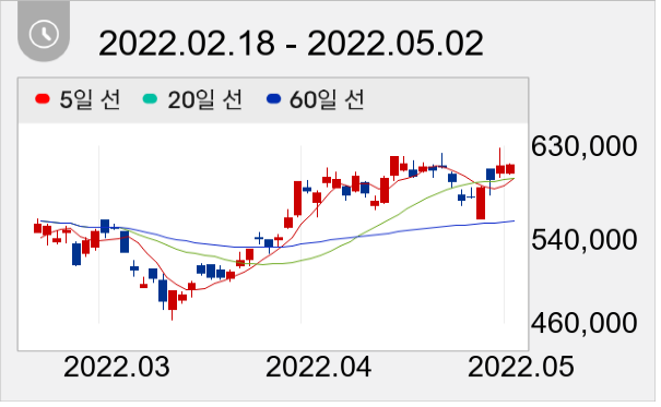 삼성SDI 일봉 주가차트