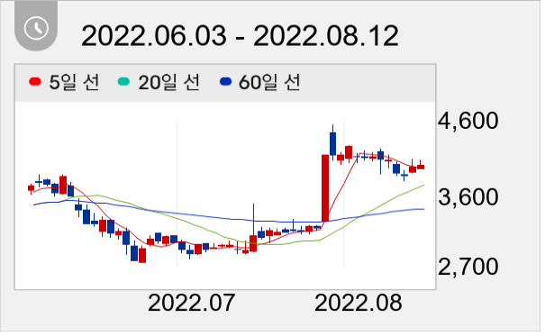 뉴인텍 일봉 주가차트
