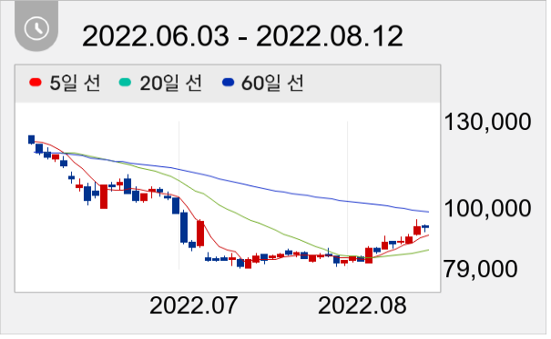 SK아이이테크놀로지 일봉 주가차트