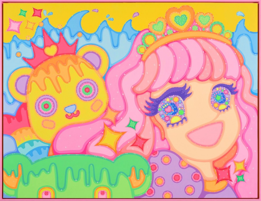 사진=My wonderland, 116x149.5cm(80호), Sweet pink frame, acrylic on canvas(2022)