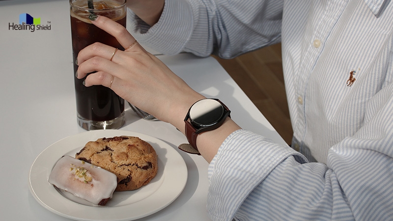 힐링쉴드 갤럭시워치 모던 가죽스트랩