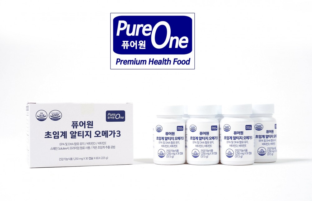 오메가3 신제품 ‘퓨어원 초임계알티지오메가3’ 36% 할인