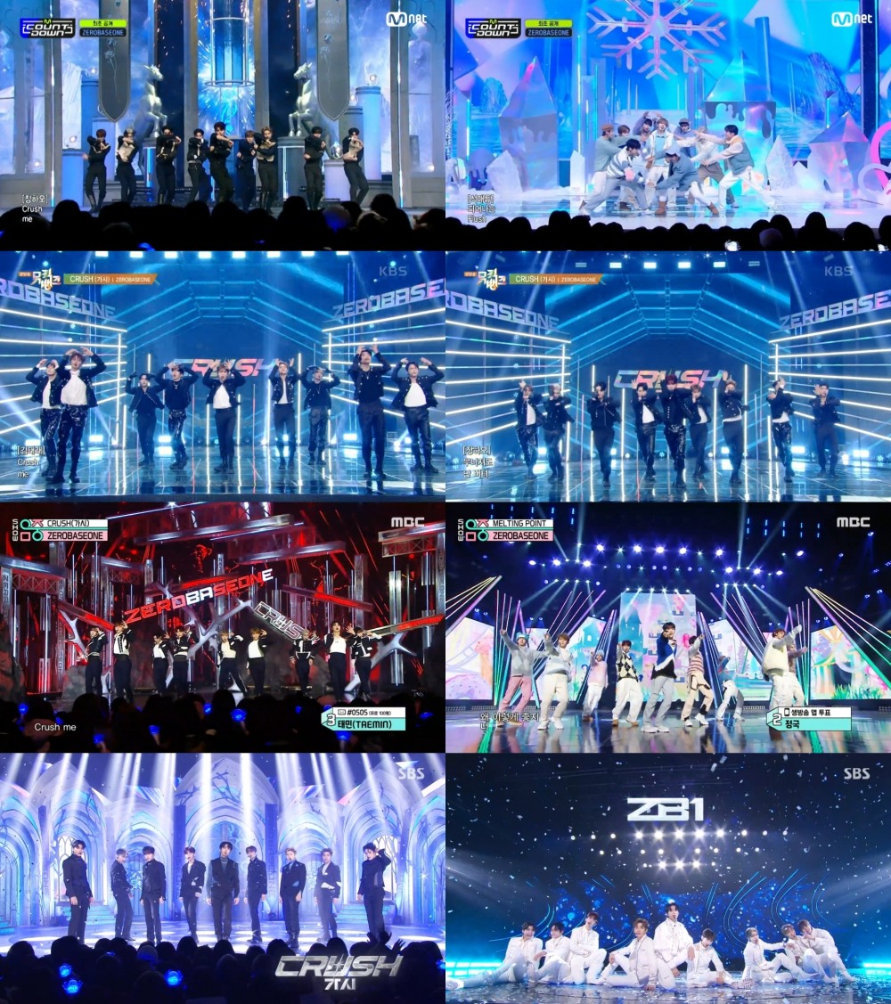 ZEROBASEONE, 신보 'MELTING POINT' 첫 주 활동 성료…'강렬+파워풀' 화려한 퍼포먼스 화제