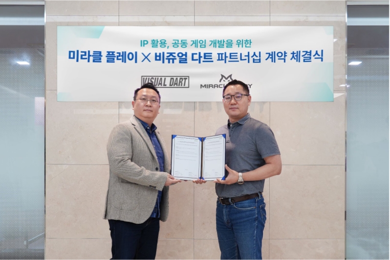Web 3.0 Esports 토너먼트 플랫폼 미라클 플레이(Miracle Play), 국내 최고의 게임 아트 전문업체 비쥬얼 다트(Visual Dart)와 파트너십 체결
