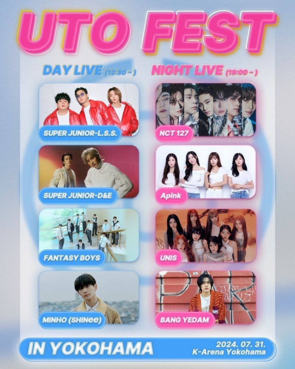 ‘UTO FEST’, 내달 31일 日 요코하마 개최…슈퍼주니어·NCT 127·에이핑크 등 출연