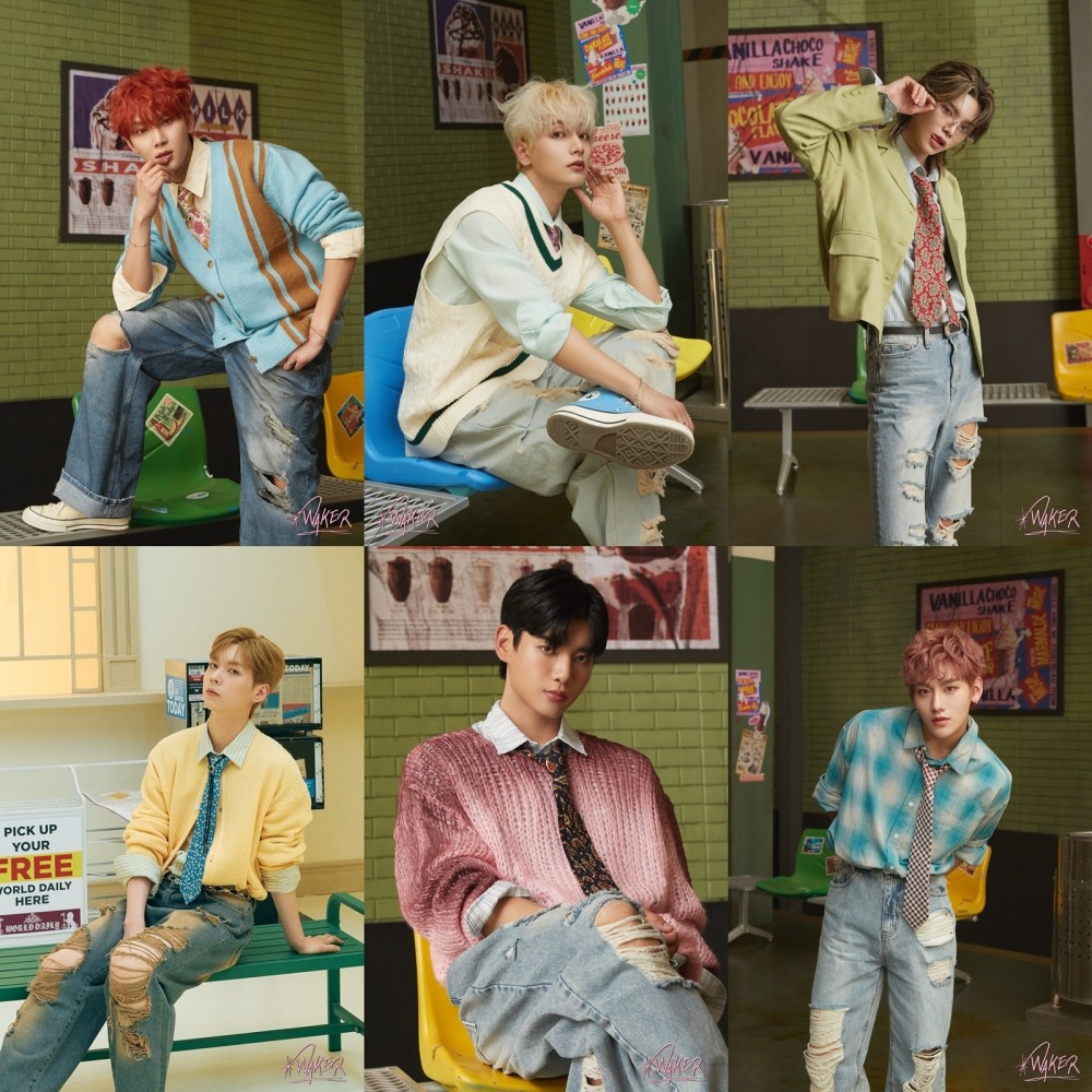 웨이커, 미니 2집 개인 콘셉트 포토 공개… '풋풋+카리스마'