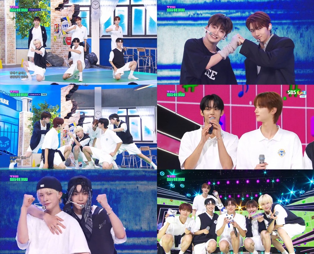 TWS, ‘내가 S면 넌 나의 N이 되어줘’로 음악방송 첫 1위…“더 성장한 모습 보여드리고파”