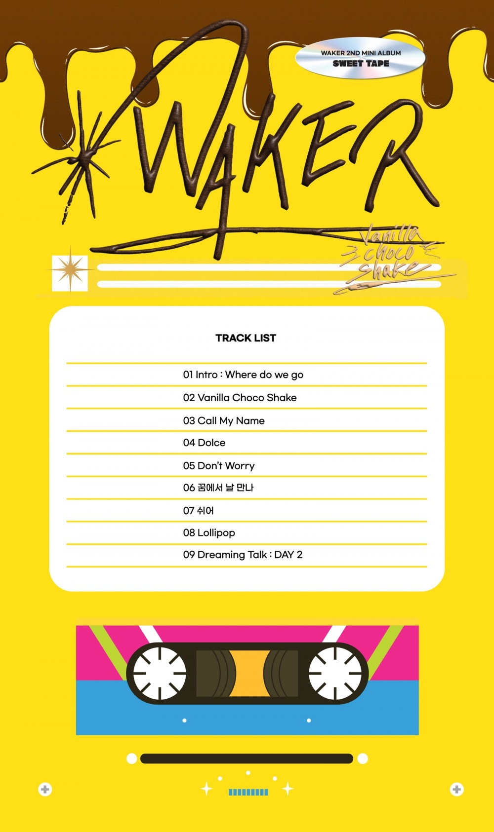 웨이커, 미니 2집 트랙리스트 공개…새로운 음악+감성 ‘기대감↑’