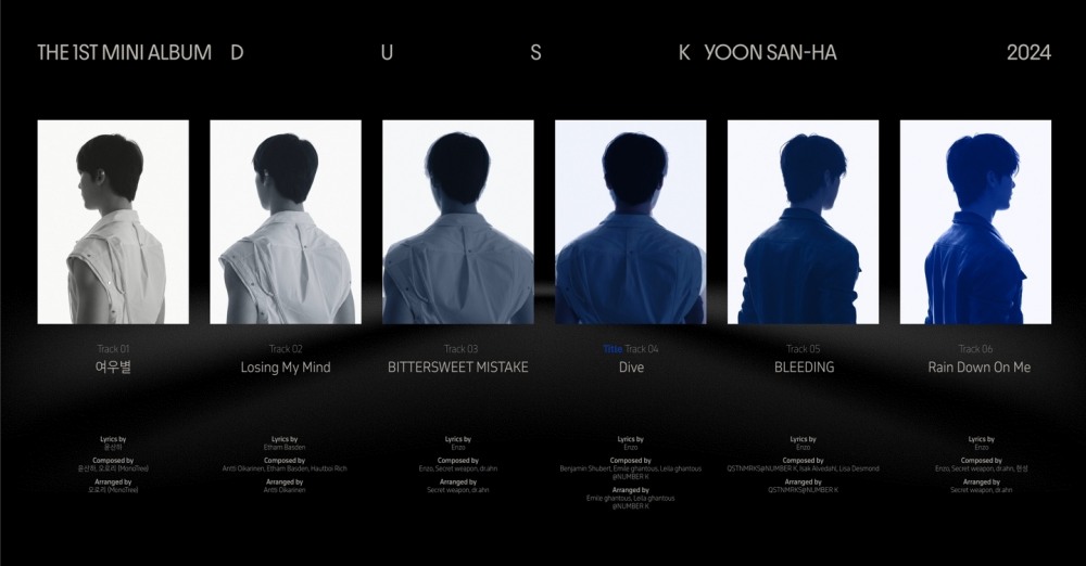 윤산하, 첫 미니앨범 ‘DUSK’ 트랙리스트 공개…솔로 데뷔곡은 ‘Dive’